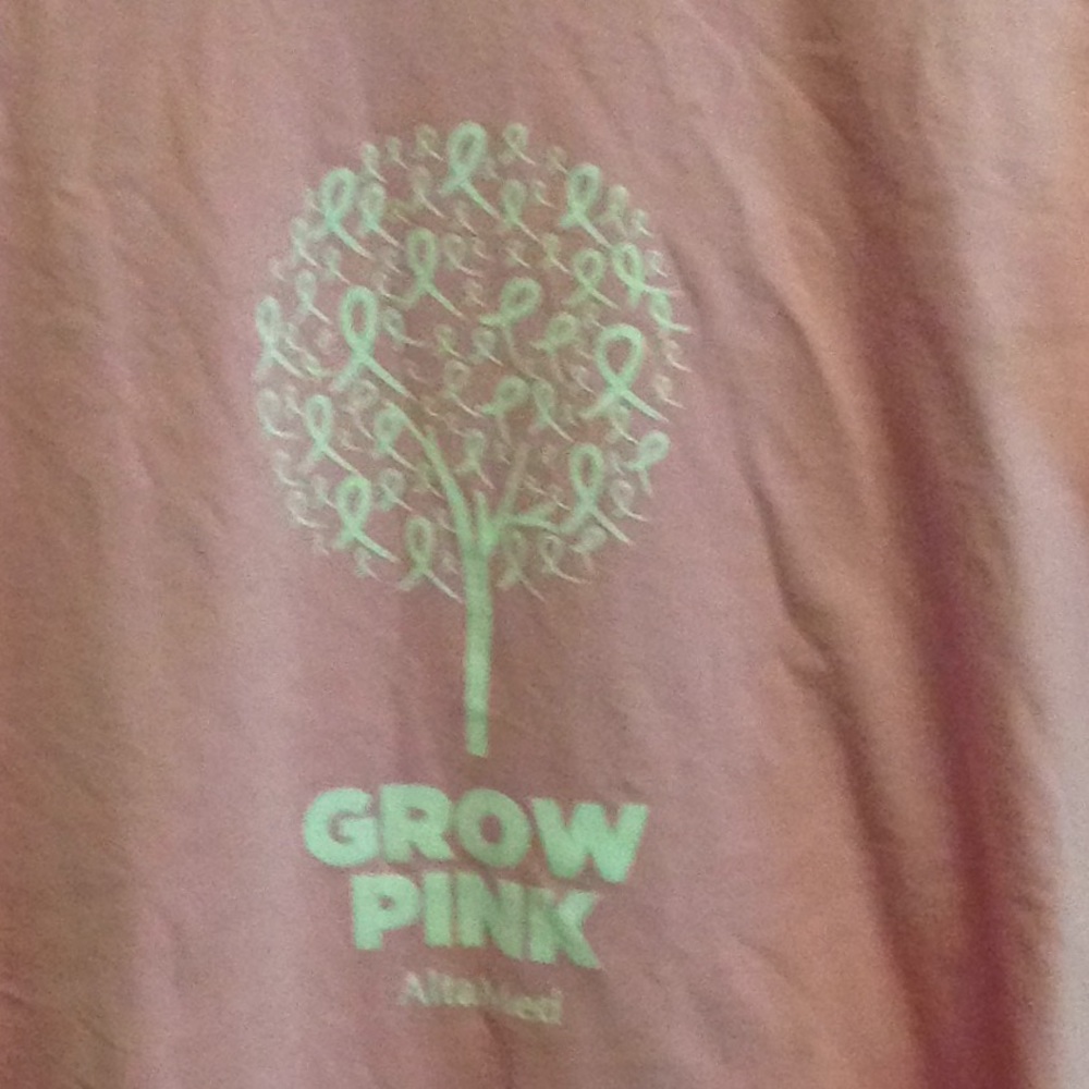 E277 (146) Grow Pink Sz. L or 4XL Breast Cancer T-shirt